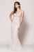 Main image of Sequin Beaded Prom Gown with V Neckline